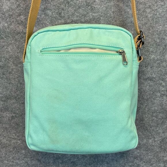 LEAPER Crossbody Bag Mint Green Aztec Southwestern Canvas Messenger Bag - Picture 9 of 14